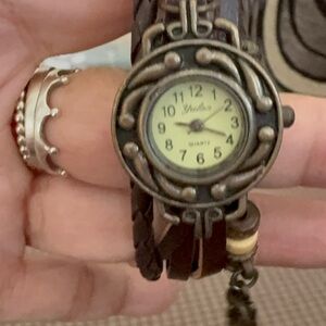 Vintage Style Brown Leather Watch